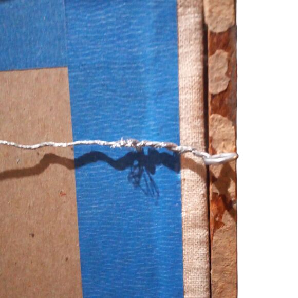 Antique Framed Cross Stitch Sampler-Joy Be With You-Folkart-Needlepoint-Primitve - Picture 8 of 8